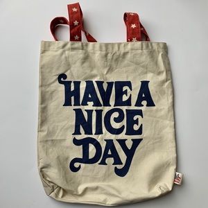 NWT Have a Nice Day tote by Junk Food